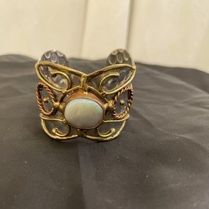 Cuff Bracelet genuine stones